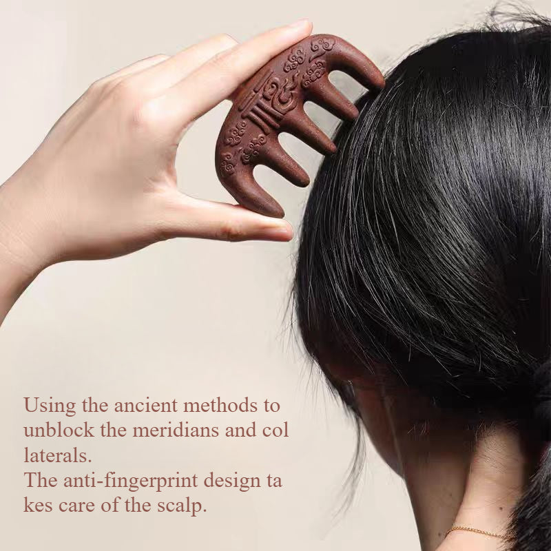 Handmade Chinese Herbal Medicine Blended incense Comb Improves Hair Loss and Sleep