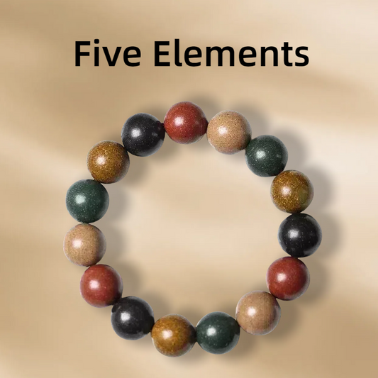 Five elements Handmade ancient Chinese medicine blended incense beads bracelet  feng shui handheld  rosary beads