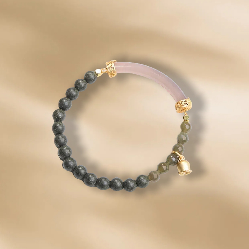 Natural and ancient Chinese herbal medicine incense blended beads bracelet