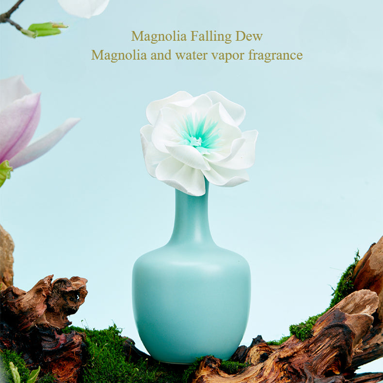 Solar Term Box Oriental Vase Flower Series Blooms with Intangible Cultural Heritage Aromatherapy Diffuser Plant Essential Oil