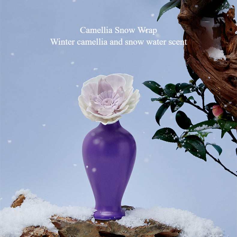 Solar Term Box Oriental Vase Flower Series Blooms with Intangible Cultural Heritage Aromatherapy Diffuser Plant Essential Oil