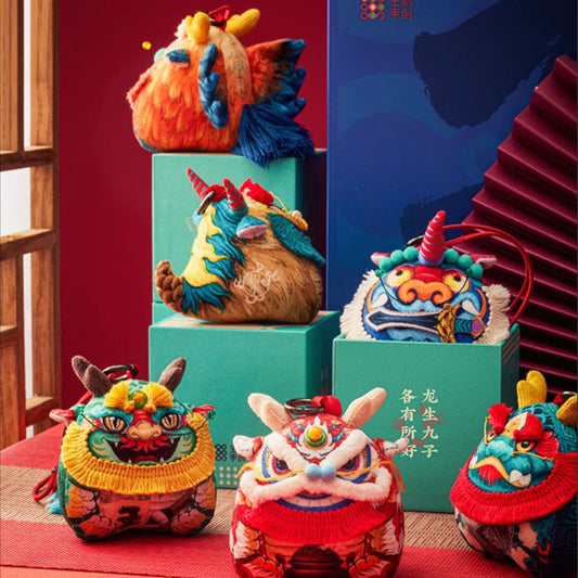 Dragon Born Nine Sons Handmade Incense Sachet Carry-on Incense Bag Non-legacy Blind Box Gift Set