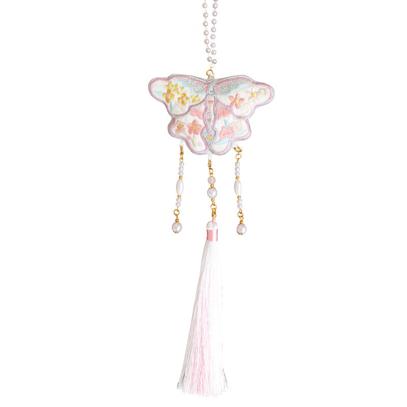 (Butterfly/Paper Kite) Chinese Herbal Medicine Double-sided Embroidered Sachet Handmade Neck Sachet