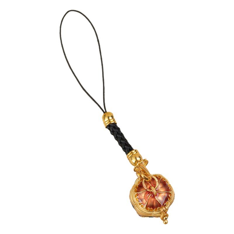 Pumpkin hollow sachet ball with incense pill mobile phone chain pendant