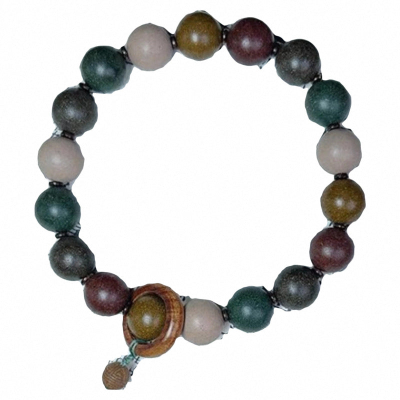 Five elements Handmade ancient Chinese medicine blended incense beads bracelet feng shui handheld rosary beads