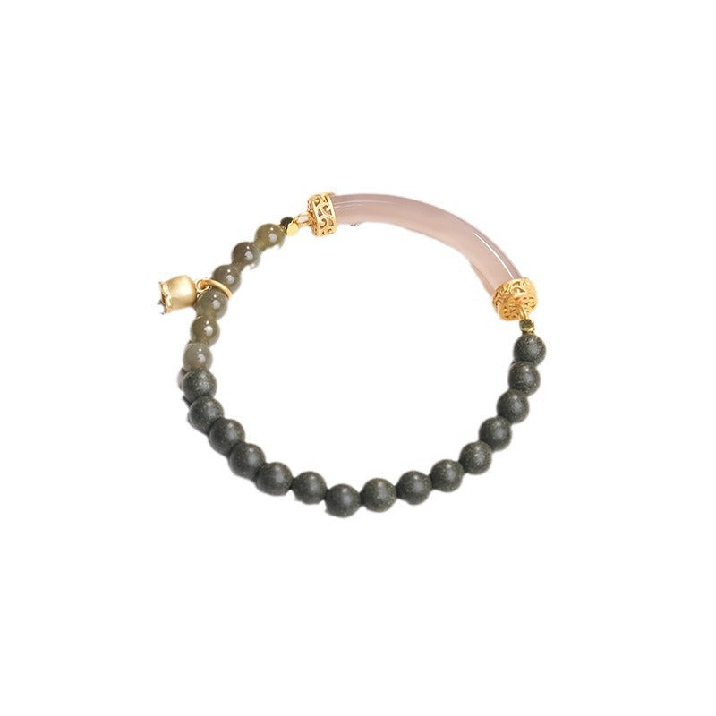 Natural and ancient Chinese herbal medicine incense blended beads bracelet