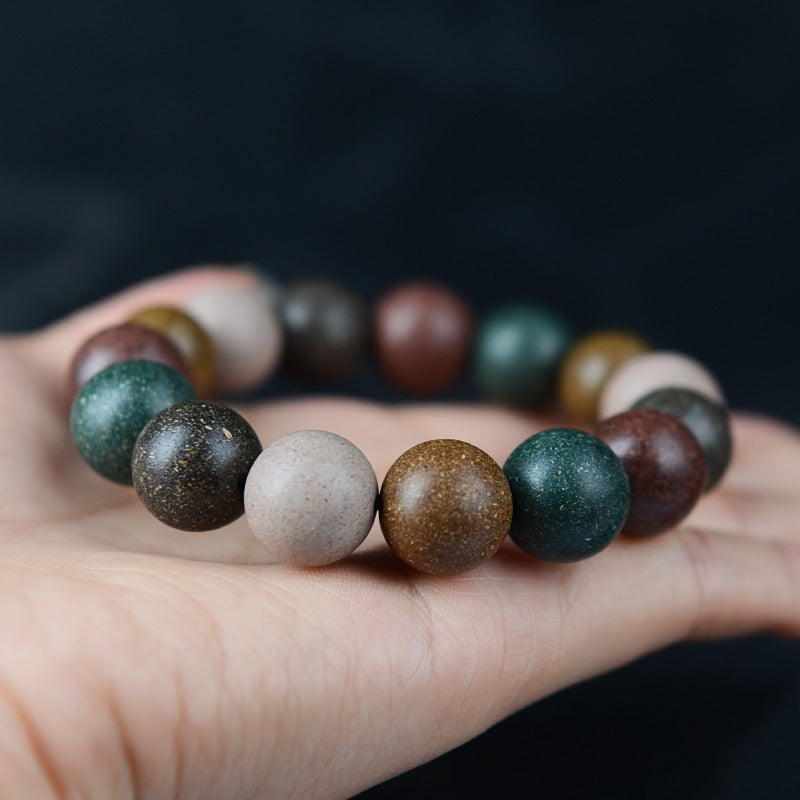 Five elements Handmade ancient Chinese medicine blended incense beads bracelet feng shui handheld rosary beads