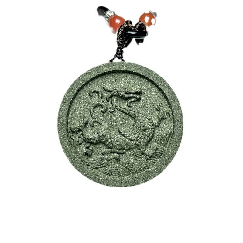 China's five great beasts Chinese herbal medicine incense plaque ancient handmade talisman body pendant tablet necklace