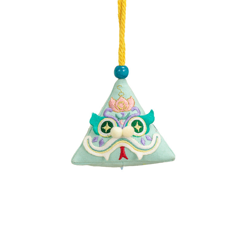 (Loong/Snake) Chinese Herbal Medicine Three-dimensional Triangle Embroidery Sachet Car Pendant