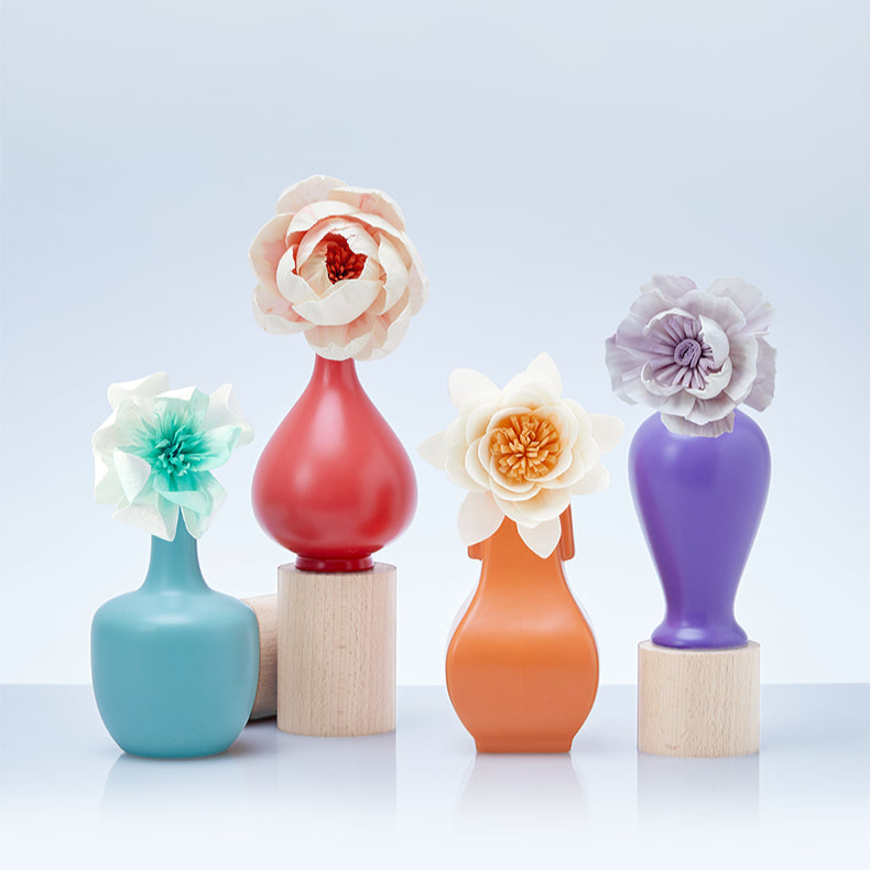 Solar Term Box Oriental Vase Flower Series Blooms with Intangible Cultural Heritage  Aromatherapy Diffuser Plant Essential Oil