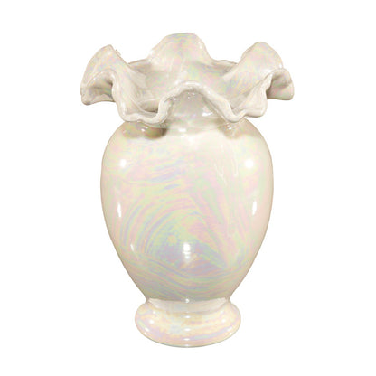 Fantasy Series luxurious ceramic vase, pearl and colorful flower arrangement ornaments