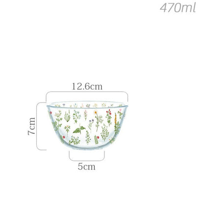 Fresh  high borosilicate glass dinnerware salad bowl dinner plate baking tray