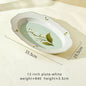 Lily of the valley ceramic dessert plates dinner bowls dinnerware set