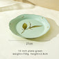 Lily of the valley ceramic dessert plates dinner bowls dinnerware set