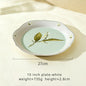 Lily of the valley ceramic dessert plates dinner bowls dinnerware set