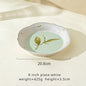 Lily of the valley ceramic dessert plates dinner bowls dinnerware set